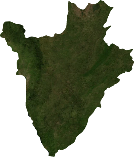 Burundi, January 2004: NASA imagery clipped to the regional boundary