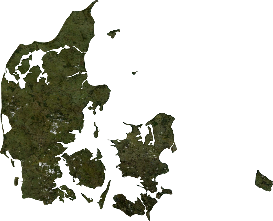Denmark, January 2004: NASA imagery clipped to the regional boundary