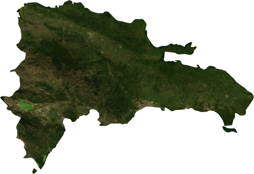 Dominican Republic, January 2004: NASA imagery clipped to the regional boundary