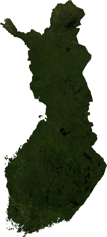 Finland, July 2004: NASA imagery clipped to the regional boundary