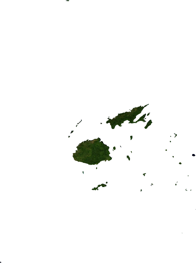 Fiji, January 2004: NASA imagery clipped to the regional boundary