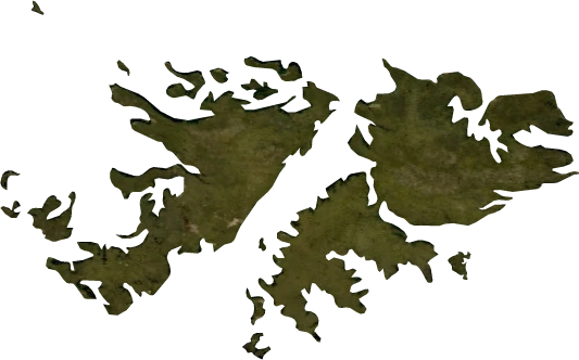 Falkland Islands, January 2004: NASA imagery clipped to the regional boundary
