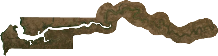 The Gambia, January 2004: NASA imagery clipped to the regional boundary