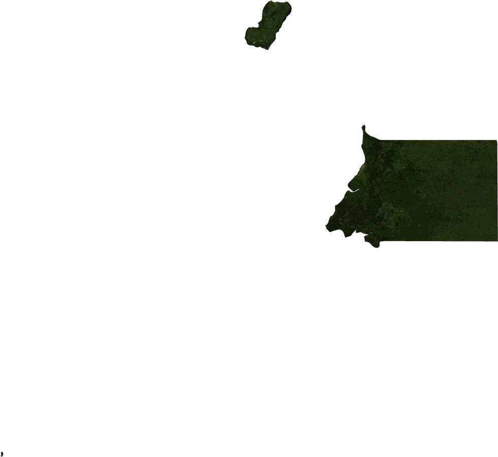 Equatorial Guinea, January 2004: NASA imagery clipped to the regional boundary