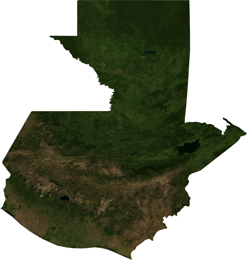 Guatemala, January 2004: NASA imagery clipped to the regional boundary