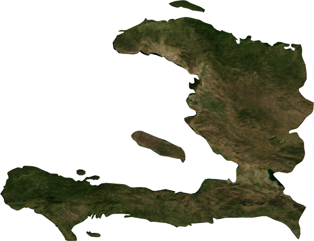 Haiti, January 2004: NASA imagery clipped to the regional boundary