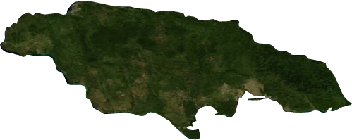 Jamaica, January 2004: NASA imagery clipped to the regional boundary