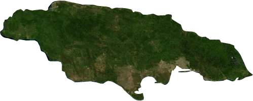 Jamaica, July 2004: NASA imagery clipped to the regional boundary