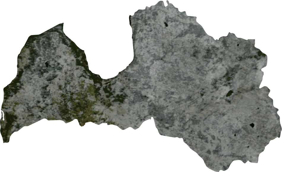 Latvia, Annual mean 2004: NASA imagery clipped to the regional boundary