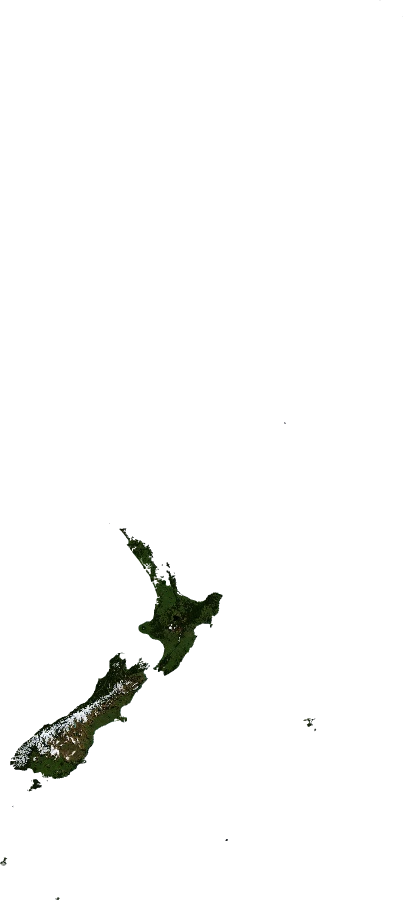 New Zealand, July 2004: NASA imagery clipped to the regional boundary