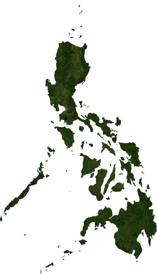 Philippines, July 2004: NASA imagery clipped to the regional boundary