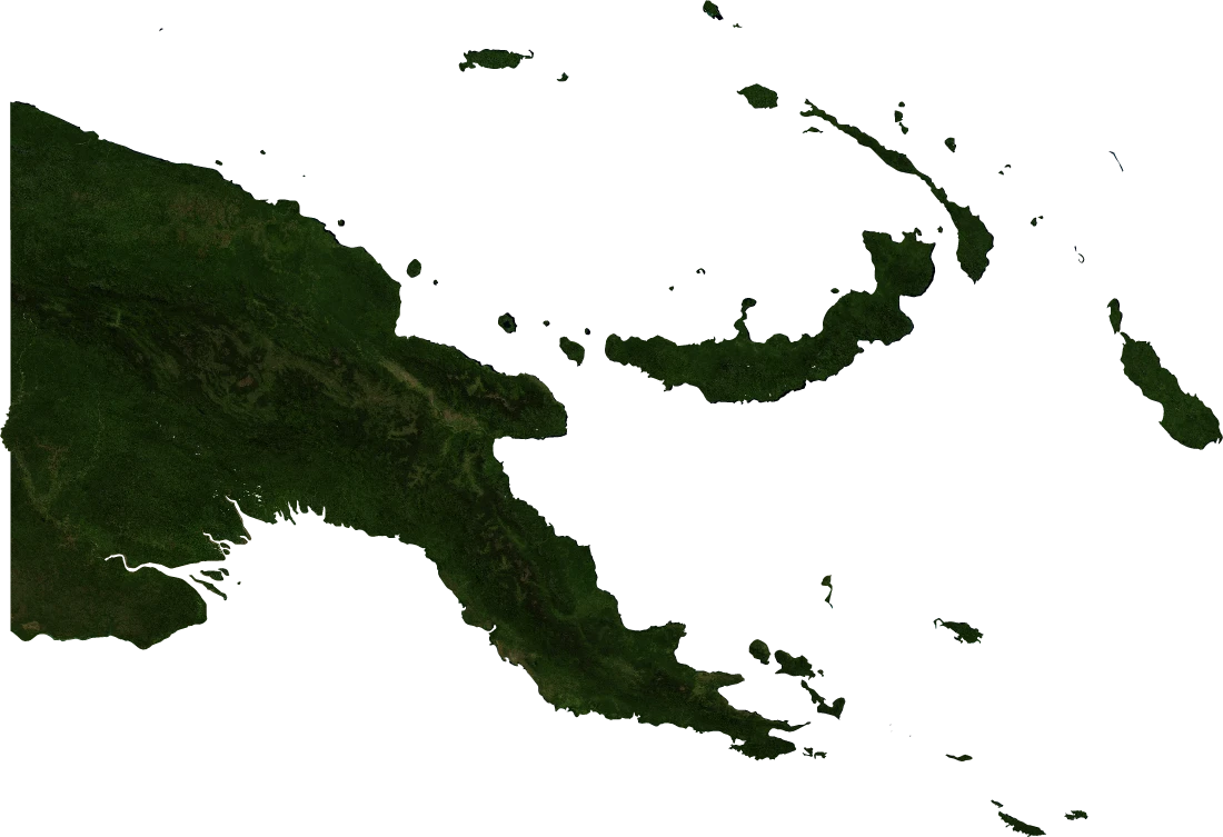 Papua New Guinea, July 2004: NASA imagery clipped to the regional boundary