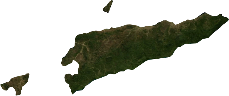 East Timor, July 2004: NASA imagery clipped to the regional boundary