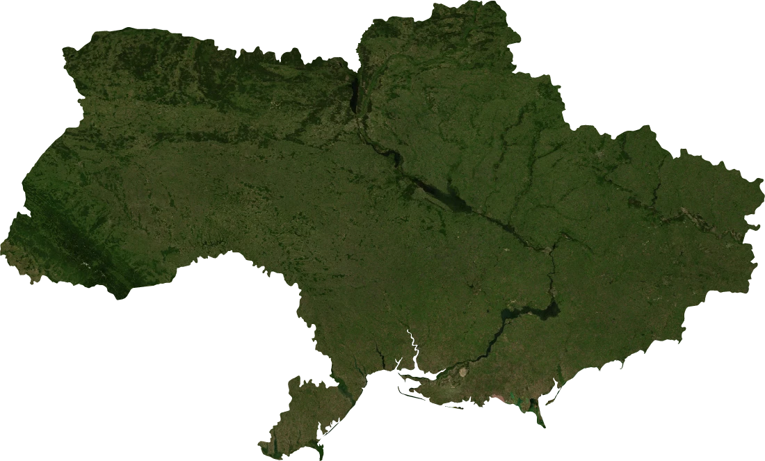 Ukraine, July 2004: NASA imagery clipped to the regional boundary