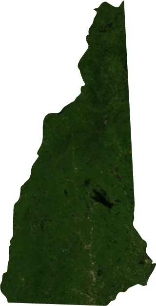New Hampshire, July 2004: NASA imagery clipped to the regional boundary