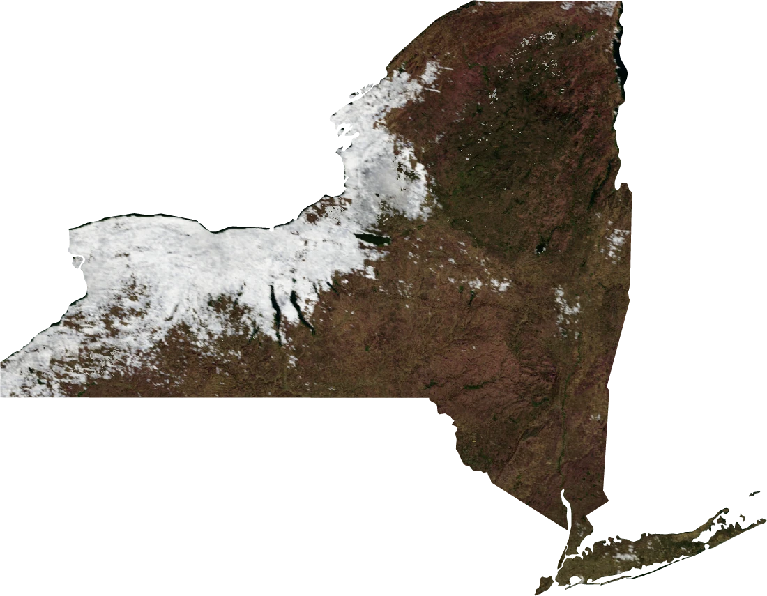 New York, January 2004: NASA imagery clipped to the regional boundary