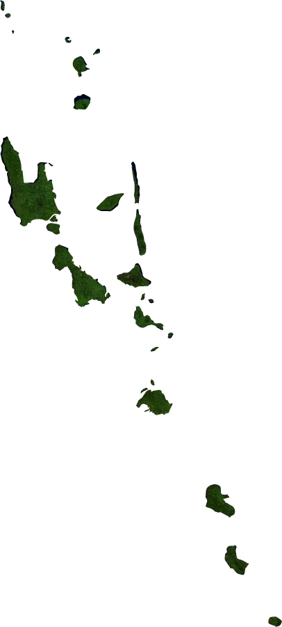Vanuatu, January 2004: NASA imagery clipped to the regional boundary