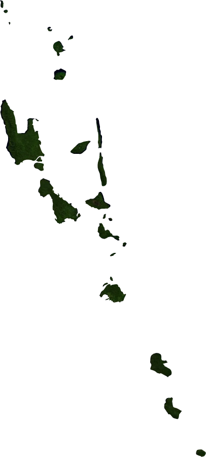 Vanuatu, July 2004: NASA imagery clipped to the regional boundary